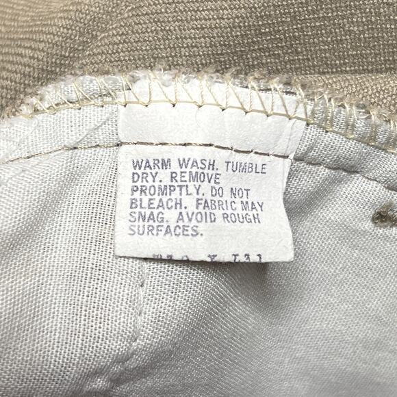 Vintage 60s Levi's Bootcut Flare Pants Khaki Gold Tab Men's 38 Retro Western - Picture 5 of 7